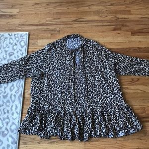 Animal print top